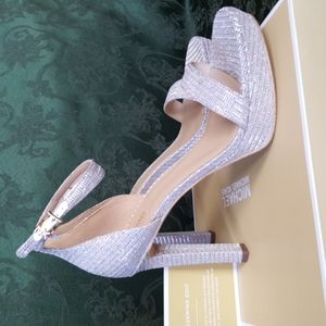 NEW in box - Michael Kors Margot Platform Heels, White Rainbow - 9